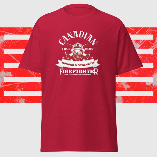 Canadian Firefighter - Classic Tee Cardinal S t-shirt from Raelfly