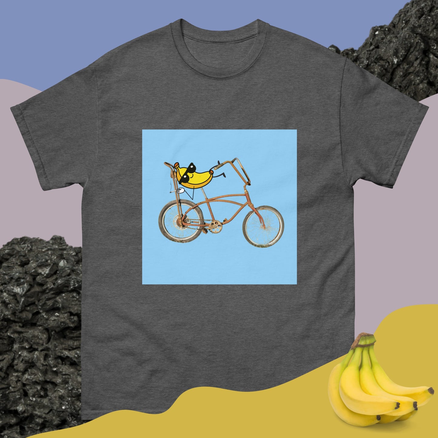 Banana Seat Bike - Unisex Tee Dark Heather S t-shirt from Raelfly