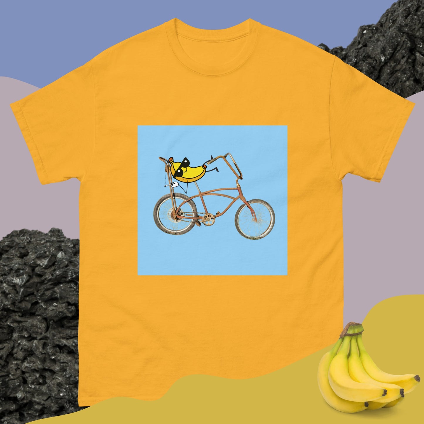 Banana Seat Bike - Unisex Tee Gold S t-shirt from Raelfly