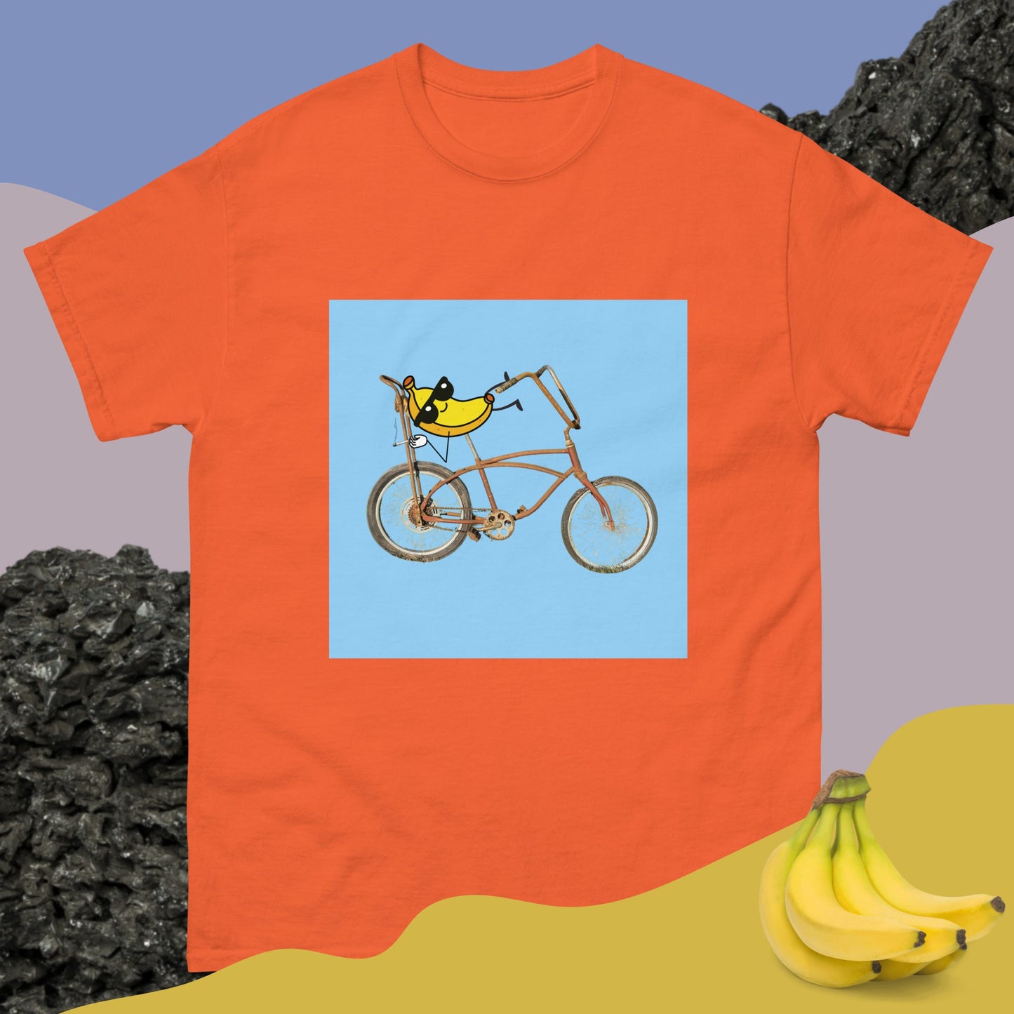 Banana Seat Bike - Unisex Tee Orange S t-shirt from Raelfly