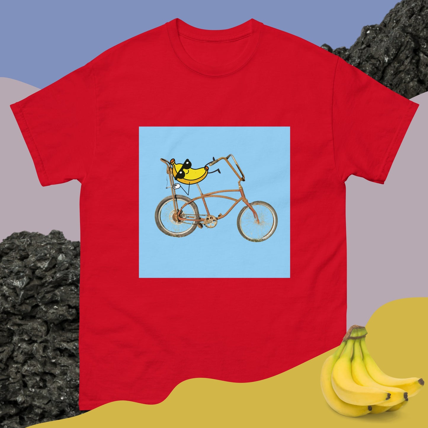 Banana Seat Bike - Unisex Tee Red S t-shirt from Raelfly
