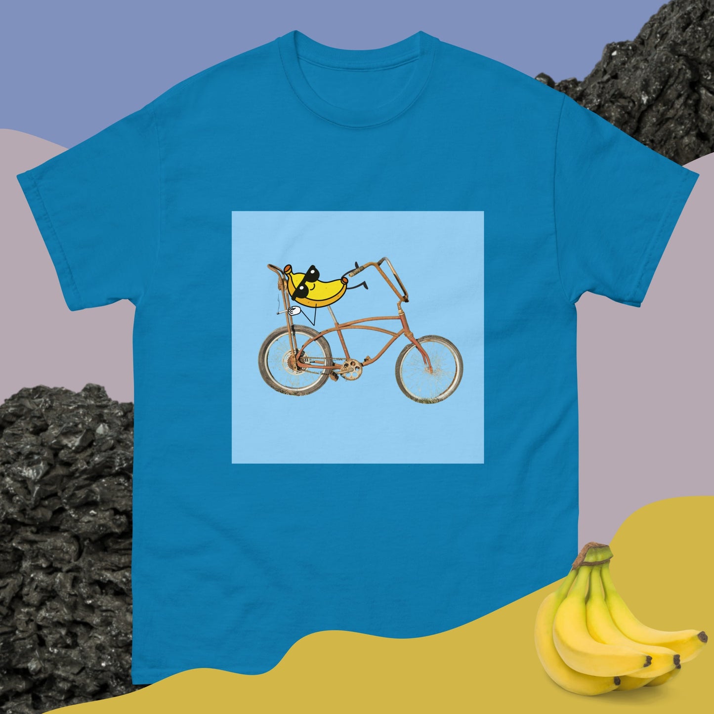 Banana Seat Bike - Unisex Tee Sapphire S t-shirt from Raelfly