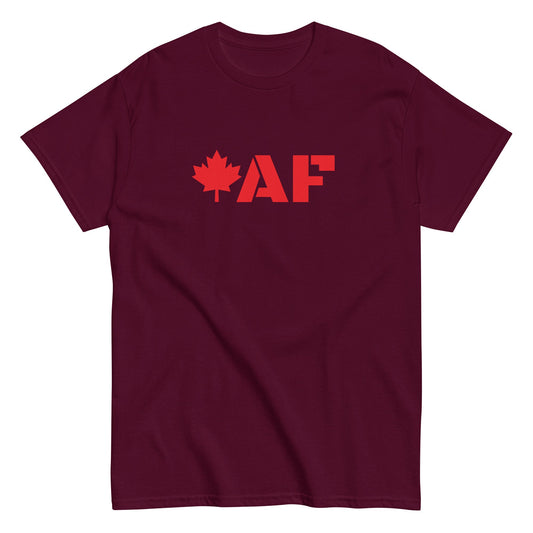 Canada AF - Unisex Tee Maroon S t-shirt from Raelfly