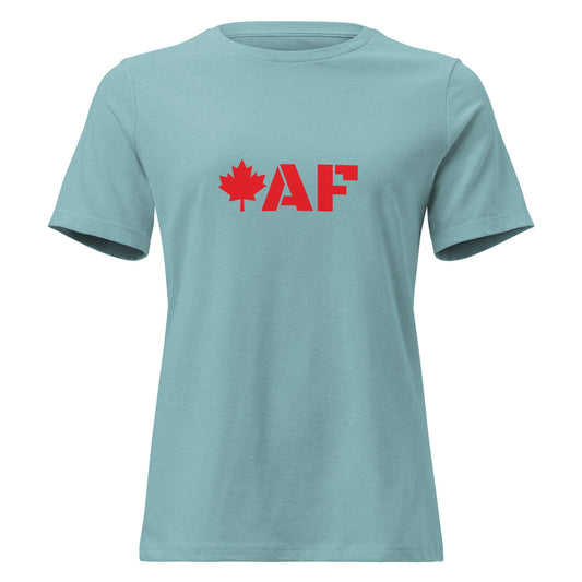 Canadas AF - Women's Fit Tee Heather Blue Lagoon S t-shirt from Raelfly