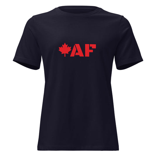 Canadas AF - Women's Fit Tee Navy S t-shirt from Raelfly