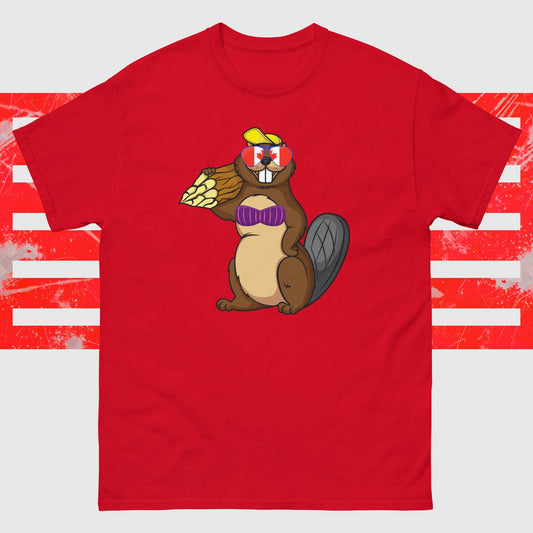 Canadian Beaver - Unisex Classic Tee No Background Red S t-shirt from Raelfly