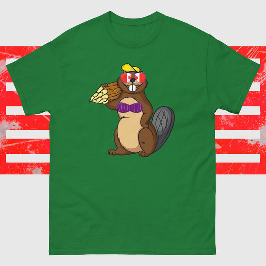 Canadian Beaver - Unisex Classic Tee No Background Turf Green S t-shirt from Raelfly