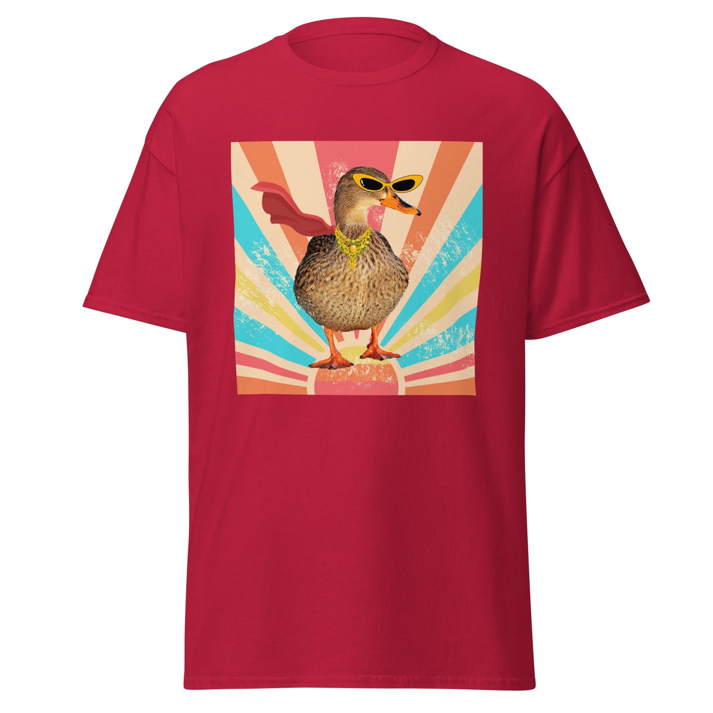 Superhero Duck - Unisex Tee Cardinal S t-shirt from Raelfly