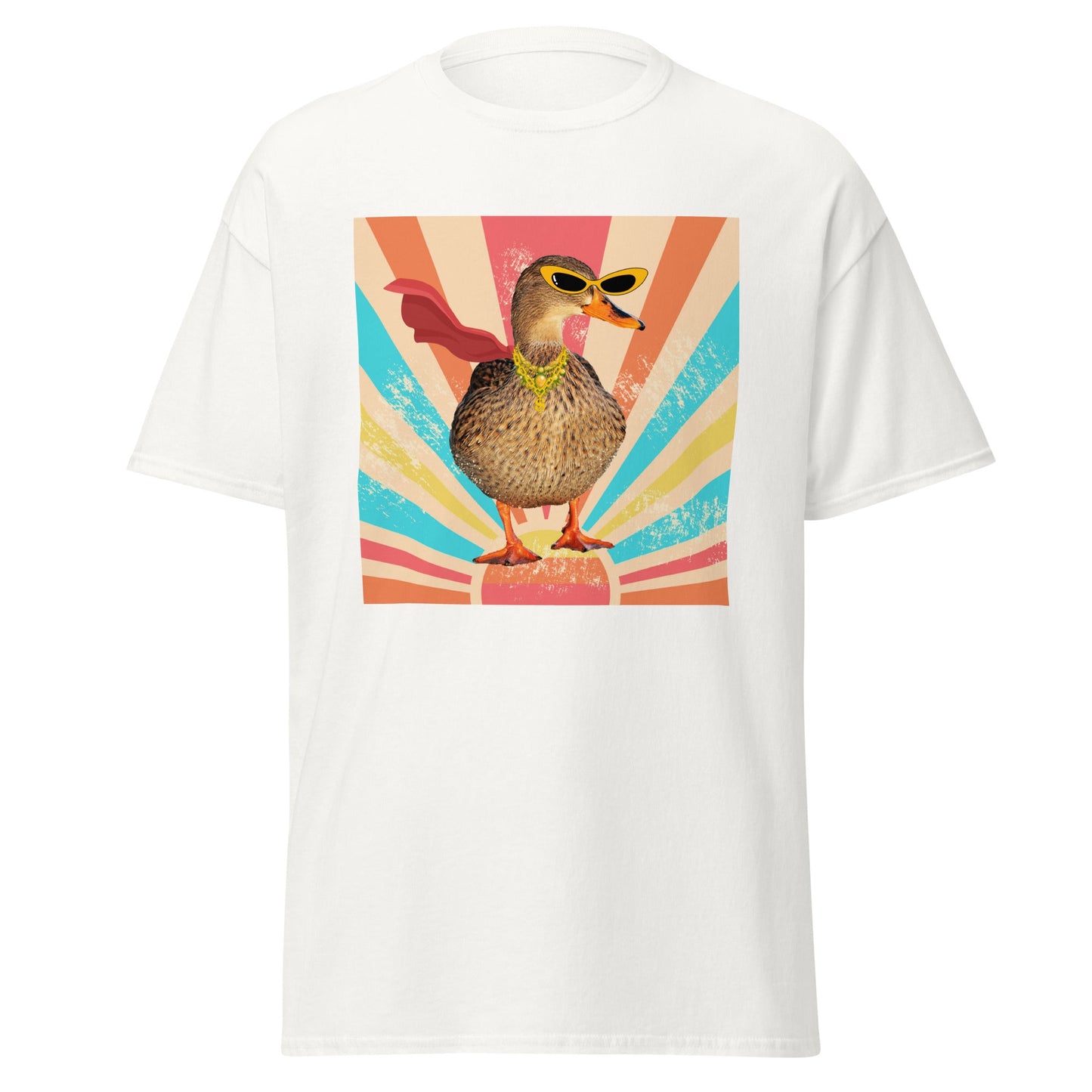 Superhero Duck - Unisex Tee White S t-shirt from Raelfly