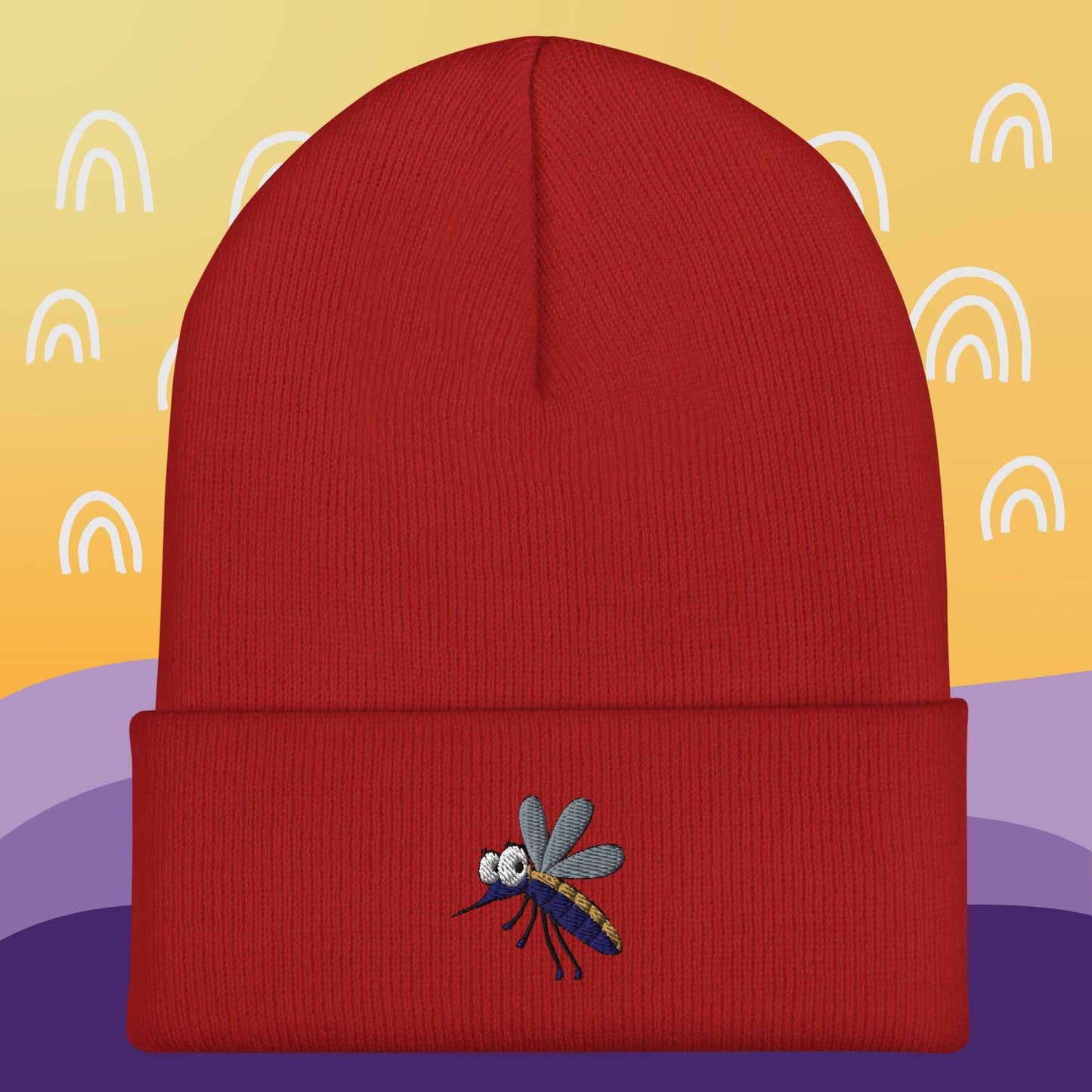 Too Fly - Cuffed Beanie Red t-shirt from Raelfly