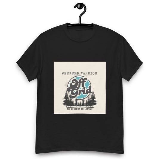 Weekend Warrior - The Unknown Collective - Unisex Tee Black S t-shirt from Raelfly