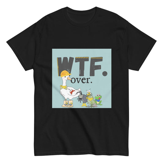 WTF Over Tee Black S t-shirt from Raelfly