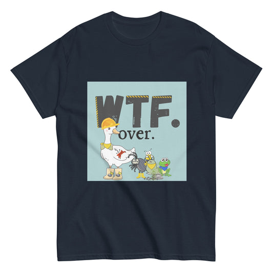 WTF Over Tee Navy S t-shirt from Raelfly